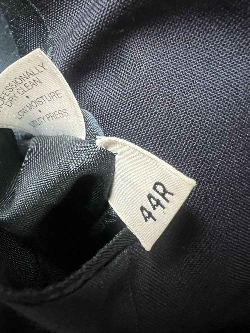 Hart Schaffner Marx Men's 44R Navy Blue Gold Button Blazer Jacket Sport Coat